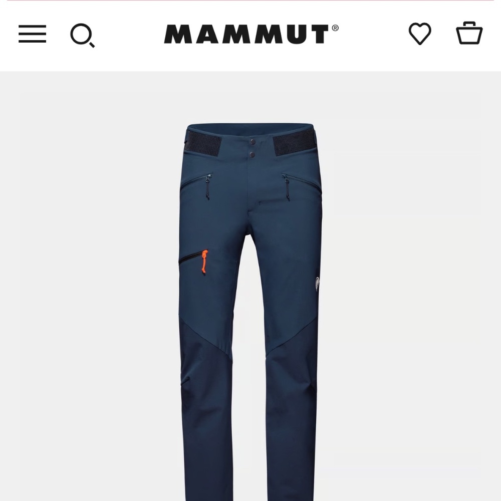 Men’s mammut size 30 courmayeur SO pants
